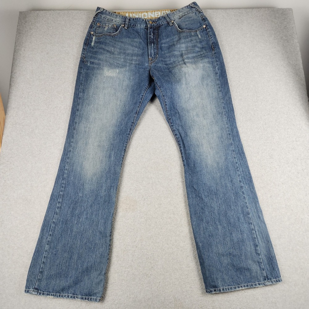 Unionbay Jeans Mens 36x34 Denim Cotton Blue Medium Wash Straight Leg Streetwear